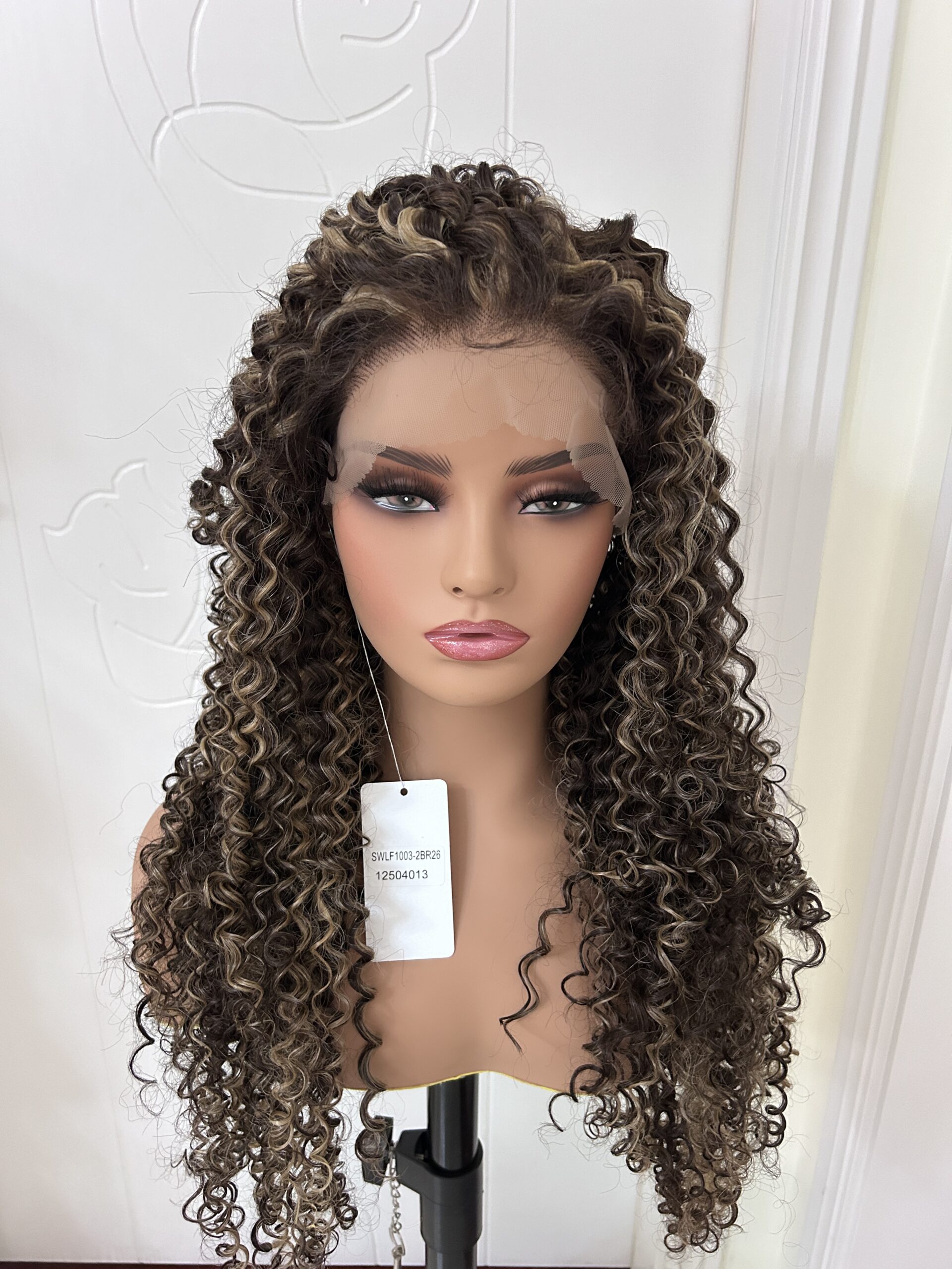 13x6 Stylish Synthetic Lace Front Wig Curly Style With Japanese Fiber