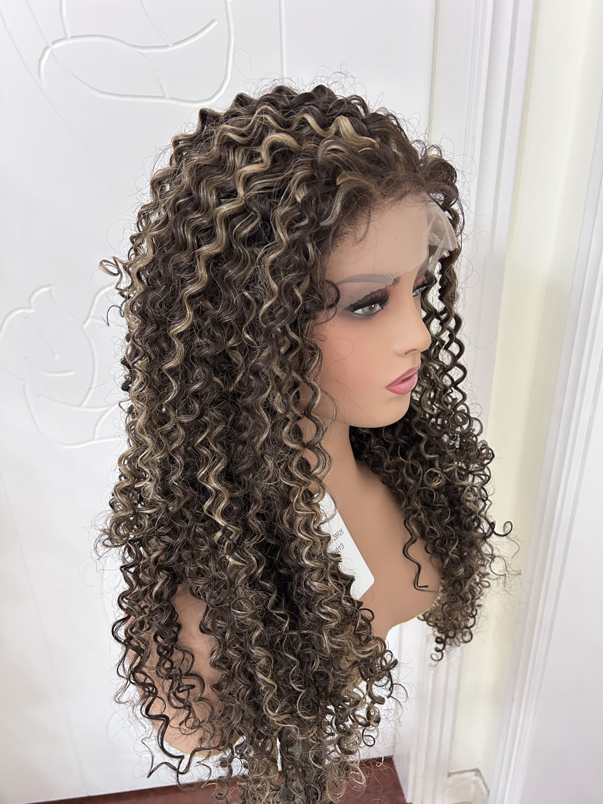13x6 Stylish Synthetic Lace Front Wig Curly Style With Japanese Fiber - Image 3