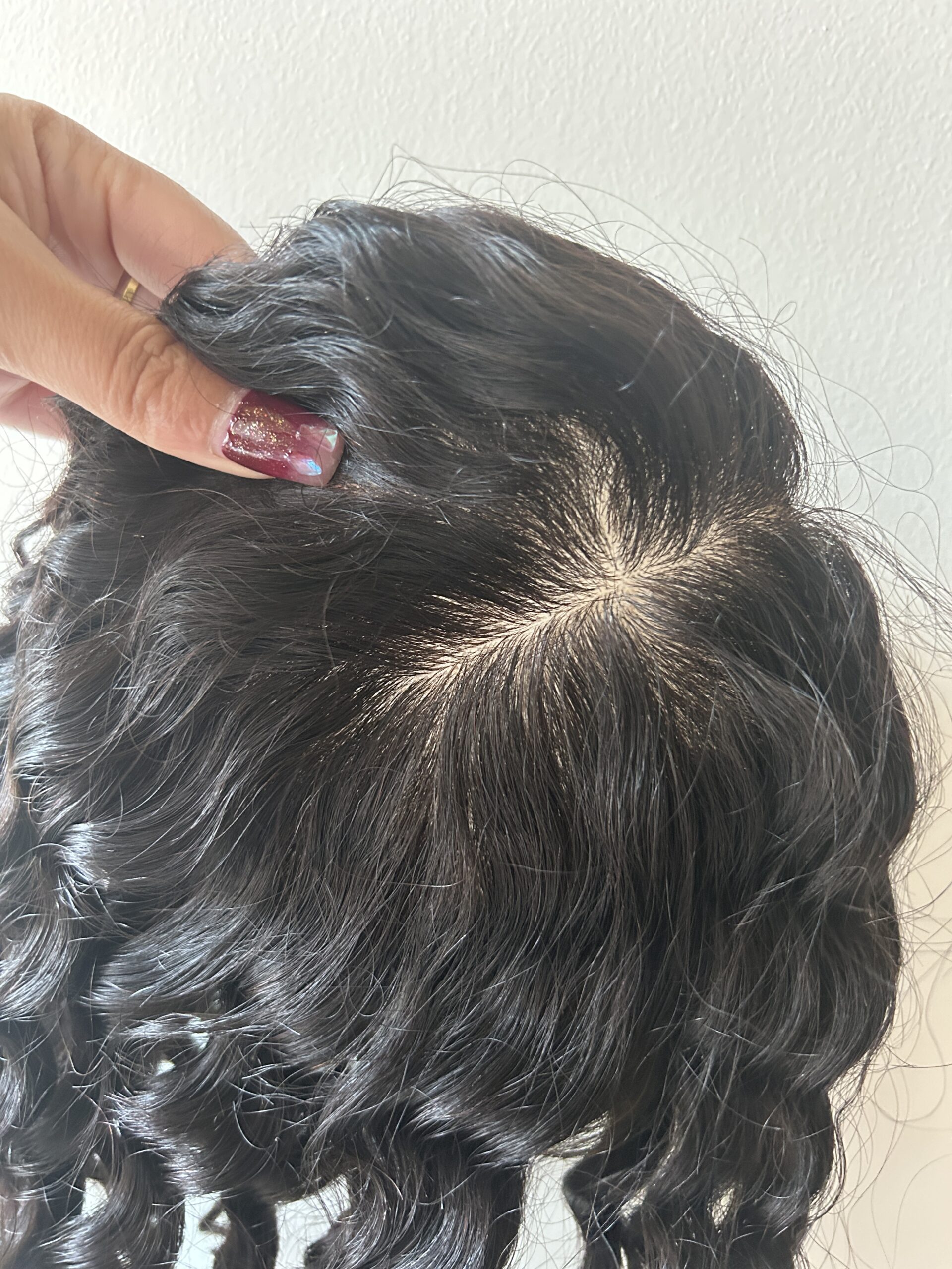 Hand-Tied Human Hair Topper - Image 3