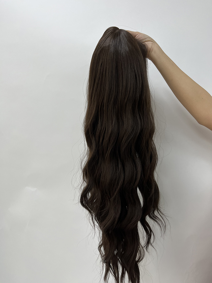 Bangs Included Synthetic Wig - Non-Lace Front, Styled Fringe, Effortless - Image 4