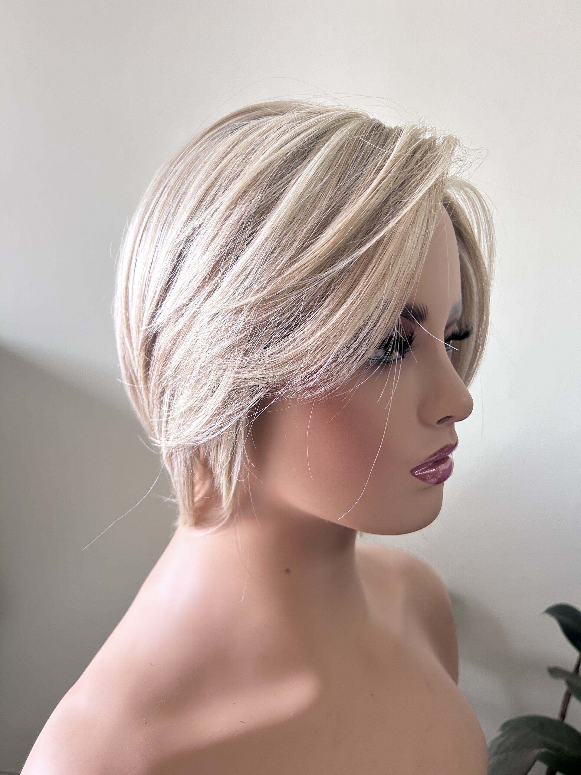 MONO top with full lace heat-resistant synthetic hair wig