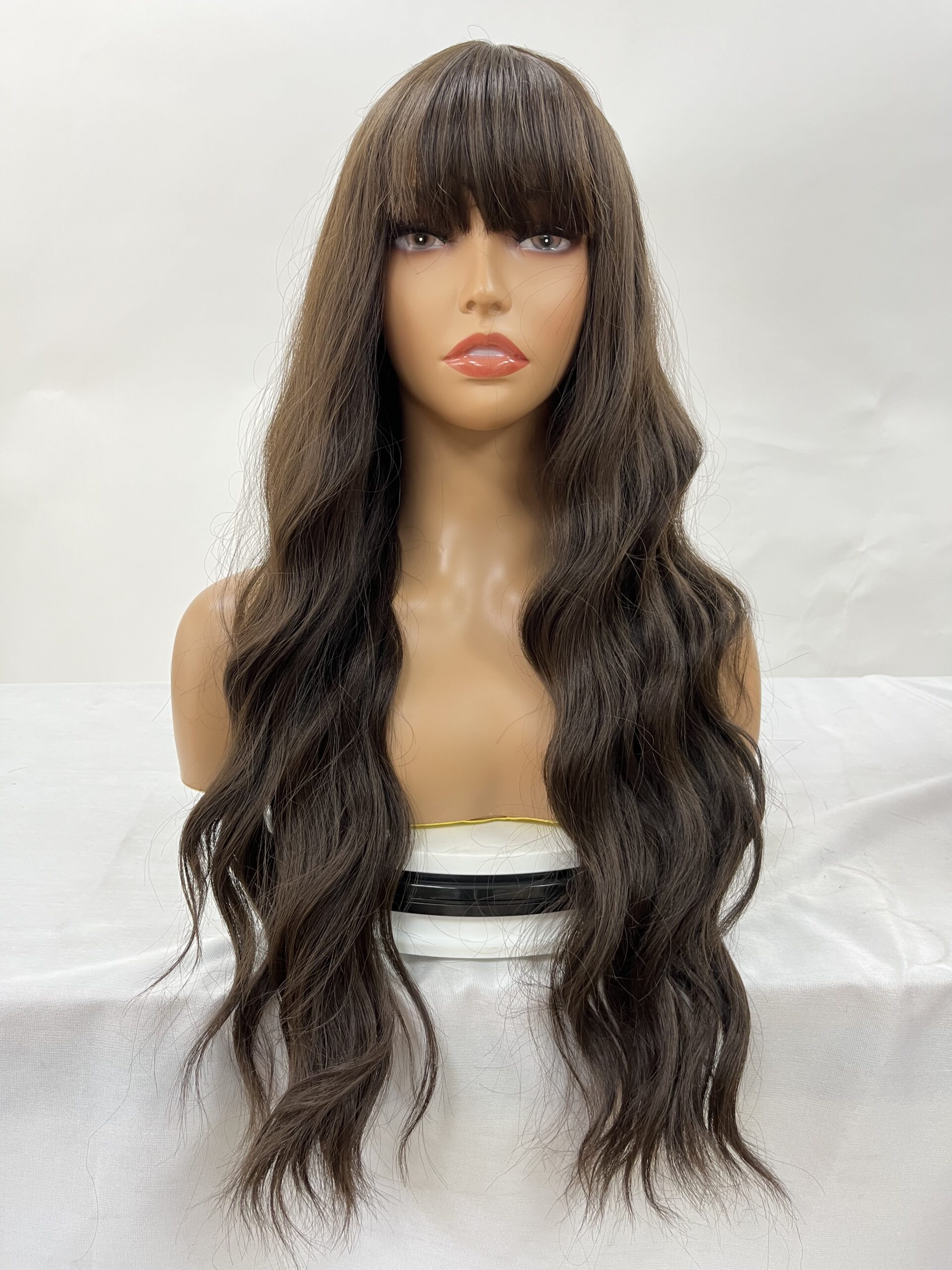 Bangs Included Synthetic Wig - Non-Lace Front, Styled Fringe, Effortless - Image 5